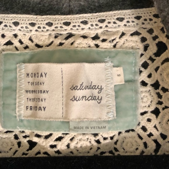 ♦️SOLD♦️Anthropology Cardigan by Saturday Sunday S - Picture 3 of 5